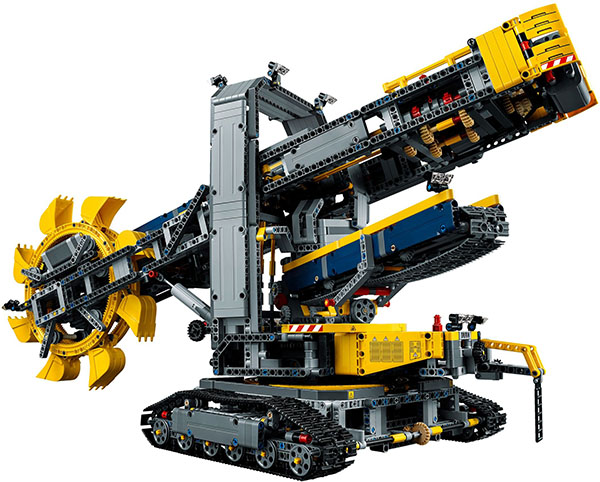 乐高积木lego 科技系列 42055 巨型滚轮挖土机