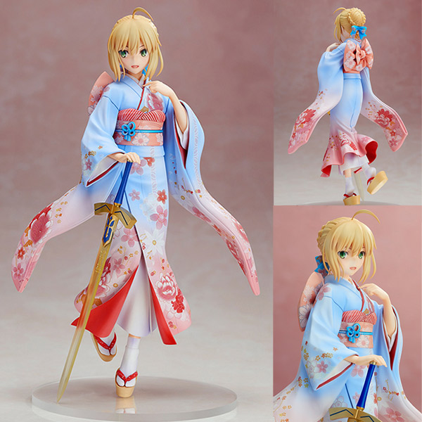 fate/stay night ubw pvc完成品 1/7 赛巴 saber 晴著 和服版 浴衣