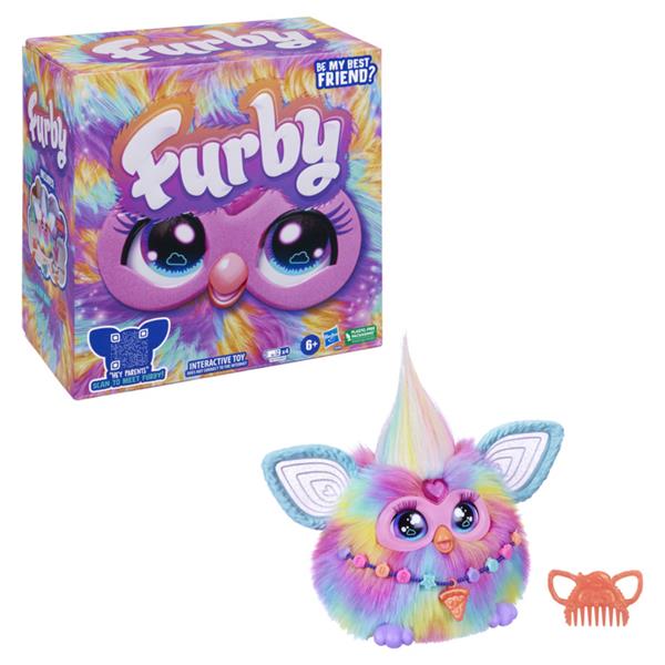 【孩之寶】  兒童玩具  Furby 菲比小精靈 電子互動絨毛玩偶 彩色   