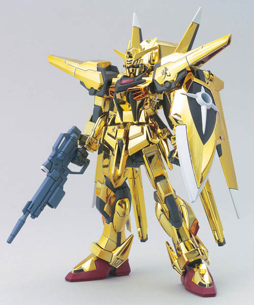 鋼彈SEED DESTINY BANDAI 組裝模型 HG 1/144 ORB-01 Akatsuki 曉鋼彈 大鷲型(黃金電鍍版) 40
