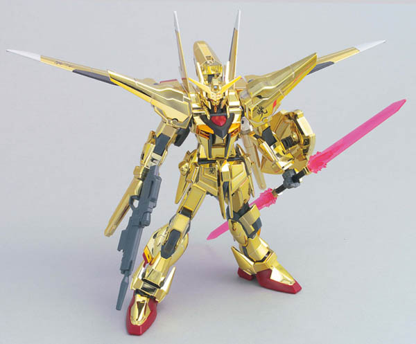 鋼彈SEED DESTINY BANDAI 組裝模型 HG 1/144 ORB-01 Akatsuki 曉鋼彈 大鷲型(黃金電鍍版) 40