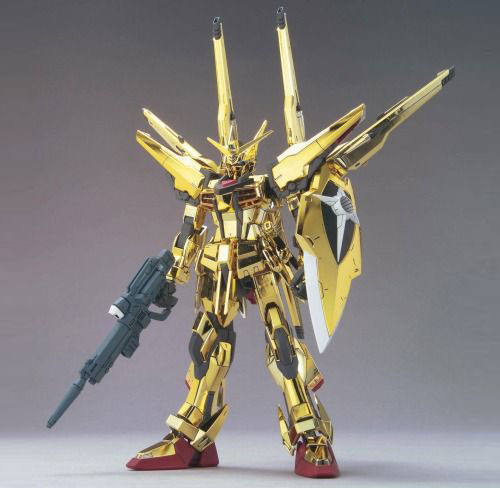 【BANDAI】 組裝模型SEED-DS 1/100 機動戰士鋼彈SEED DESTINY 曉鋼彈 大鷲型&不知火型  黃金電鍍版 15