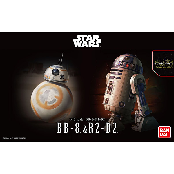 星際大戰 BANDAI 組裝模型 星際大戰 Star Wars 1/12 BB-8 & R2-D2