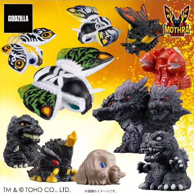 (預購)26年7月 BANDAI 代理版 哥吉拉 迷你軟膠(摩斯拉) 中盒10入